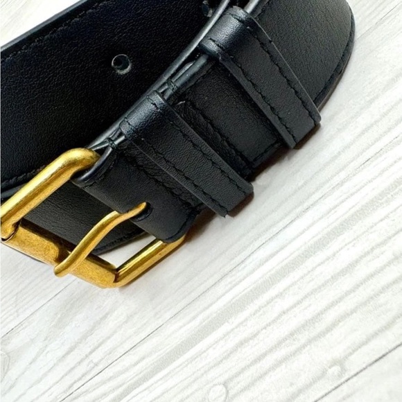 Gucci Black Belt Bag with Gold Details main image 13